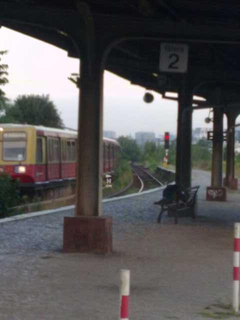 Ostkreuz Bahnsteig A, letzter Tag.